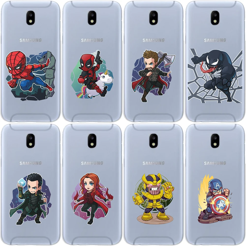 Miracle Avengers Iron Man Captain America Spiderman Fashion Phone Case For Samsung Galaxy J3 J4 J5 J6 J7 J8 Plus 2016 2017 2018 |