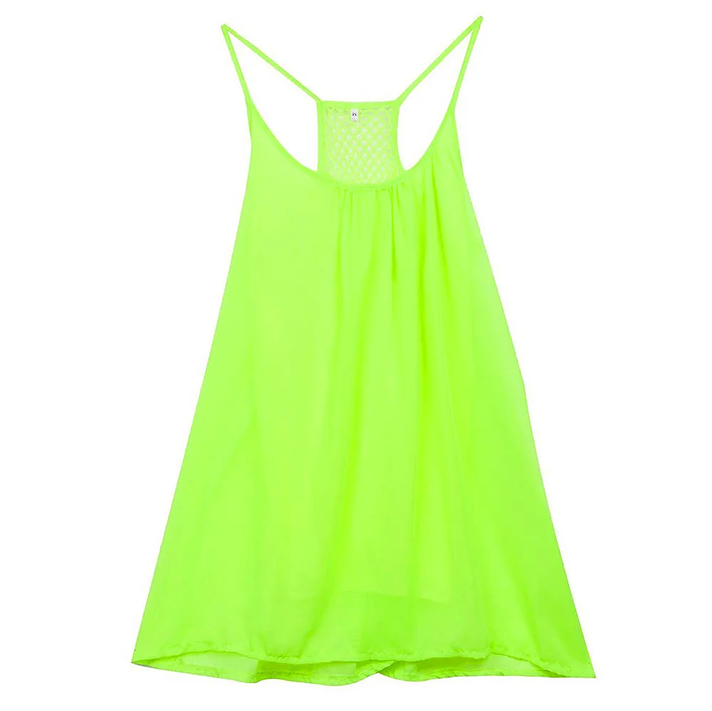 Модные летние женские мягкие шифоновые вечерние платья без рукавов Пляжное