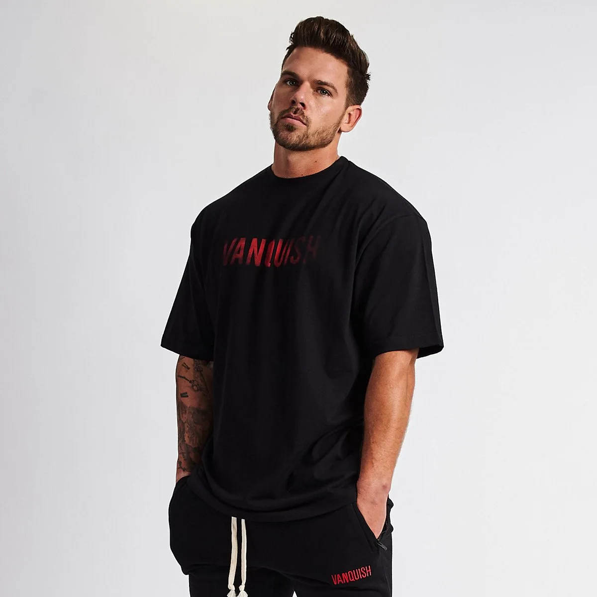 Европейская и американская Корейская версия нового свободного прилива брендовая Спортивная Мужская футболка с короткими рукавами для фитнеса одежда