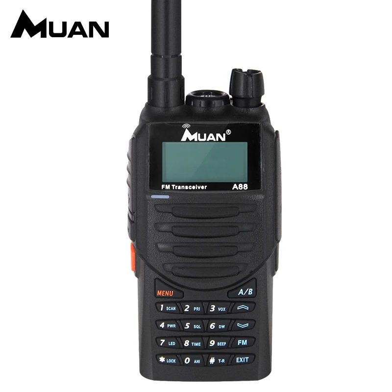 Муан A88 Walkie Talkie 10 км двухстороннее радио двухдиапазонный УКВ 199CH Портативный Хэм CB