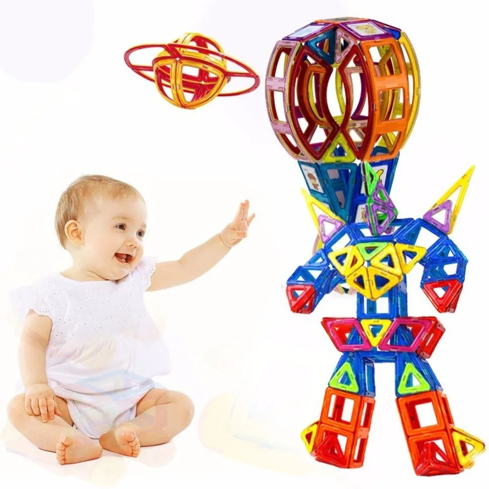 MyLitDear 60 шт. Мини Магнитный конструктор олень строительство 3D строительные блоки