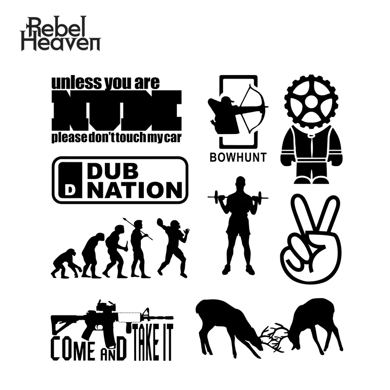 Наклейка для автомобиля Rebel Heaven Jdm декоративная боухант на окно тяжелая подъемная