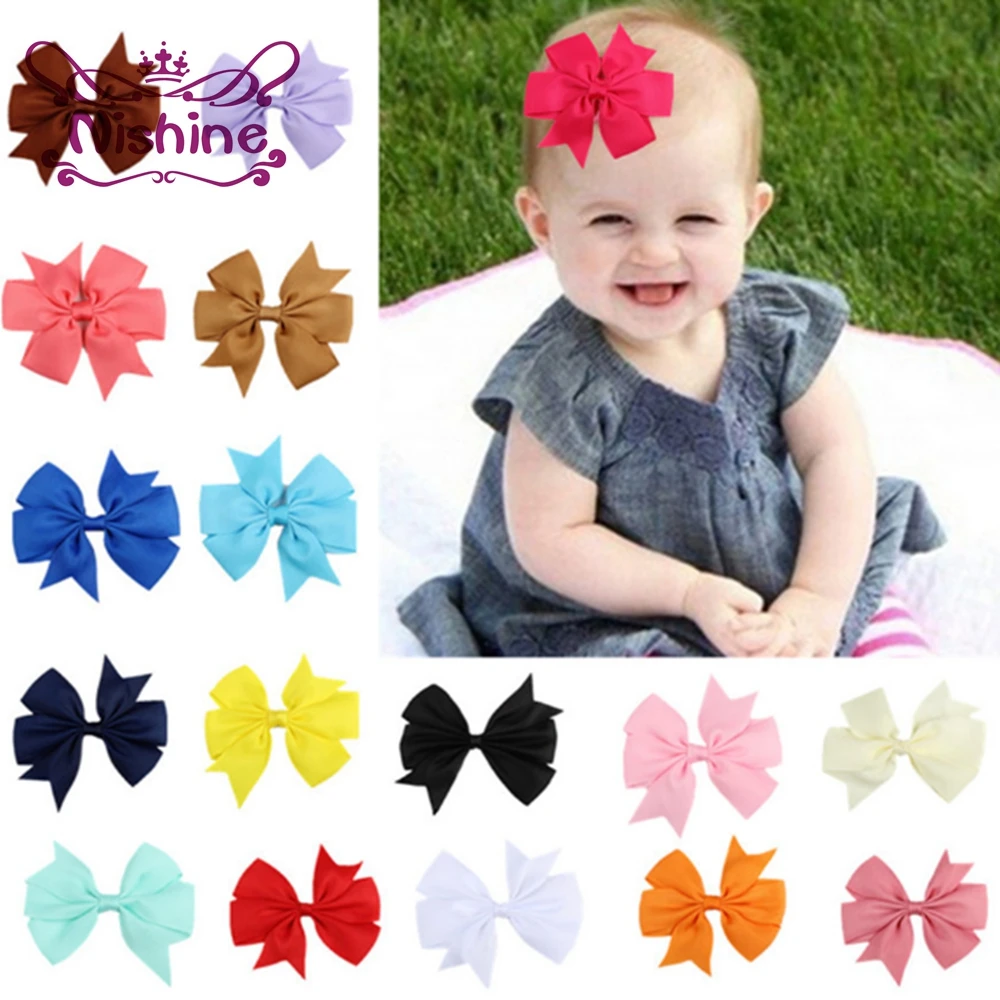 120 шт. заколки для волос Nishine девочек корсажная лента с бантом|bow hair clip|bow hairbow bow |