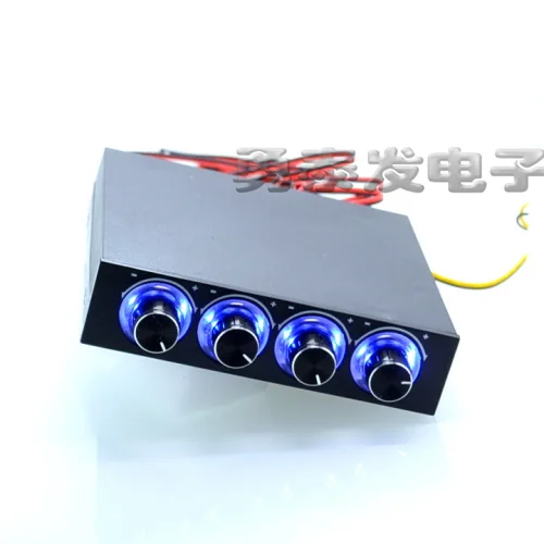 STW 6002 4 канальный с регулятором скорости вентилятора синим светодиодным GDT