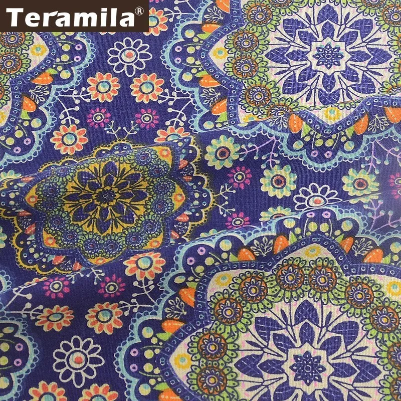 Ткань Teramila хлопковая и льняная ткань метров Анкара африканская Telas Tissu шторы