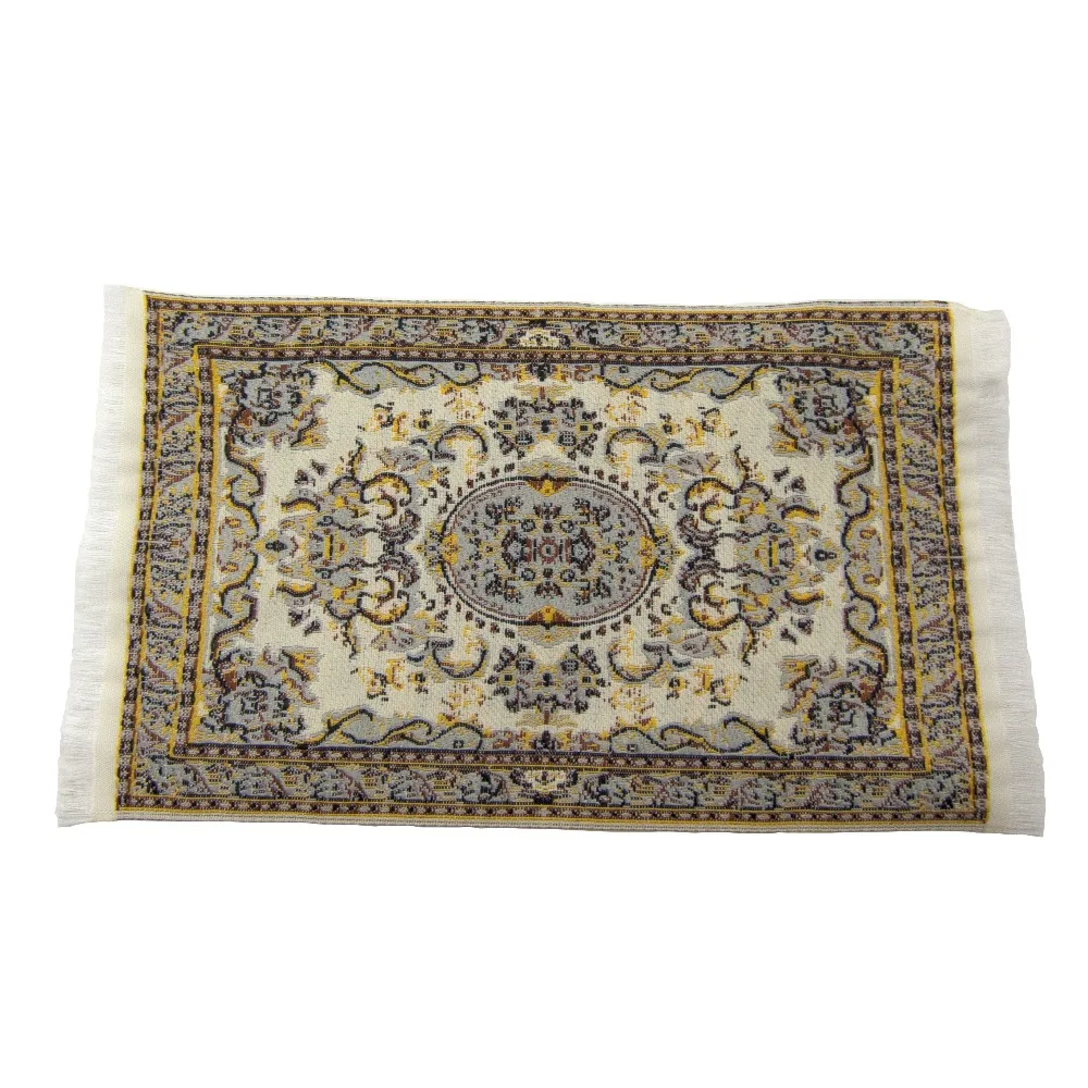 

1/12 Dollhouse Miniature Accessories Mini Turkish Carpet Simulation Rug Model Toy for Doll House Decoration