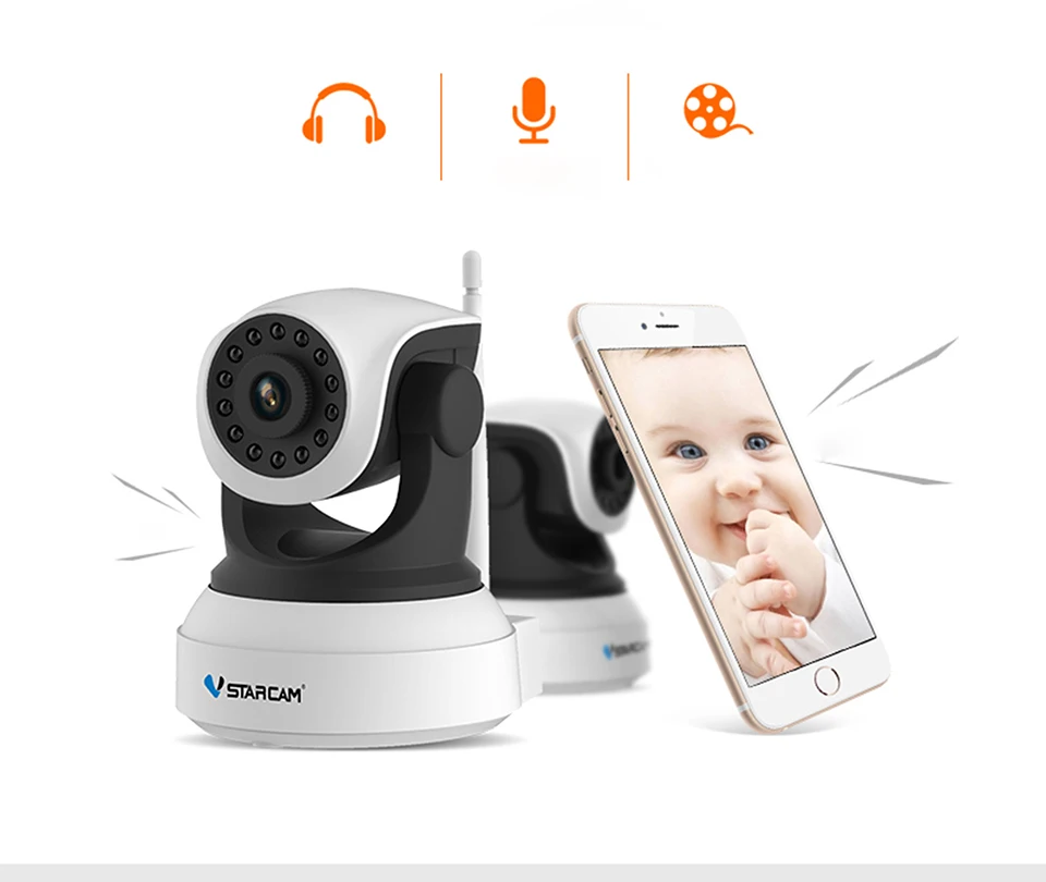 VStarcam C7824WIP HD 720 P Беспроводной IP Камера Wi-Fi Onvif Товары теле- и видеонаблюдения сеть Wi-Fi Камера инфракрасный ИК