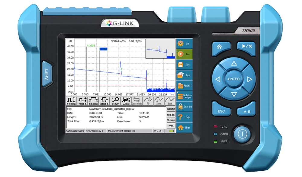 OTDR TR600 SM ММ Pon OTDR