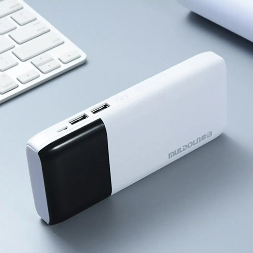 20000 мАч Внешний аккумулятор внешний 2 USB светодиодный портативное зарядное