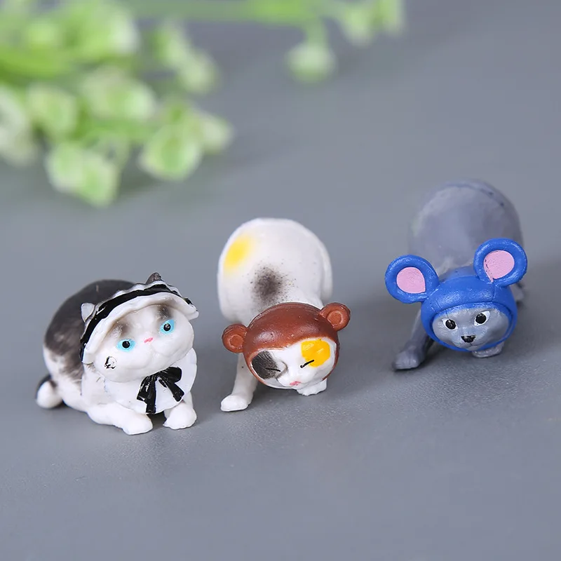 5 шт./компл. Micro Кот Лев миниатюры мини животных изделия из ПВХ коврик для мыши