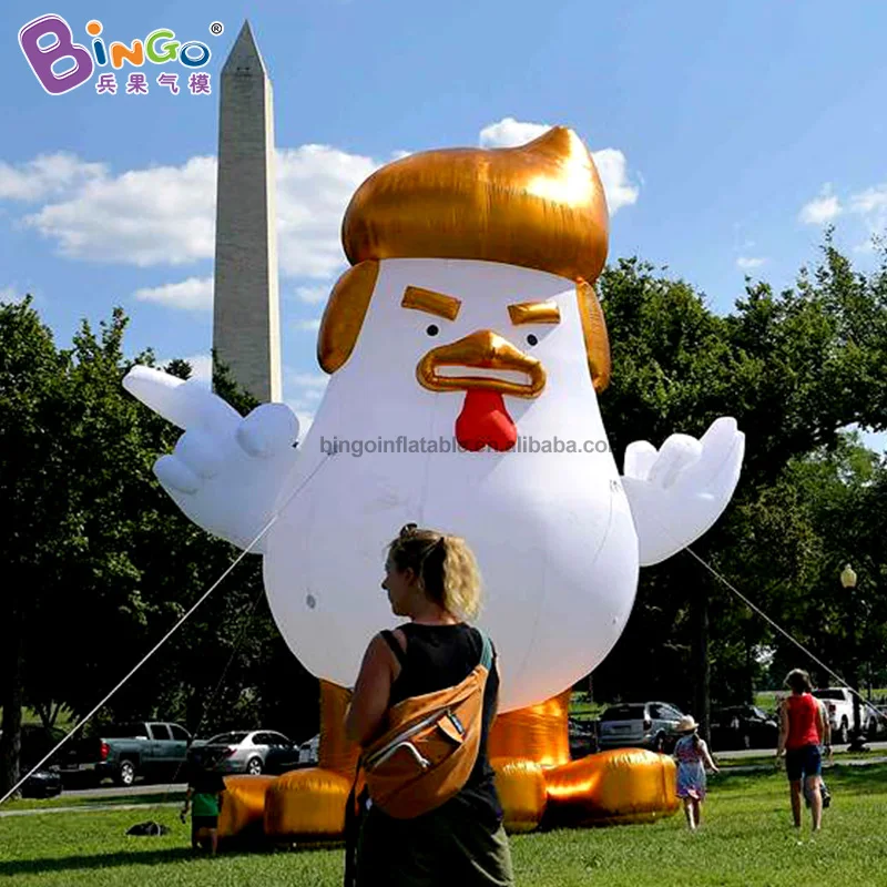 

Personalized 10 feet height inflatable trump chicken / 3m tall inflatable chicken for advertising toys