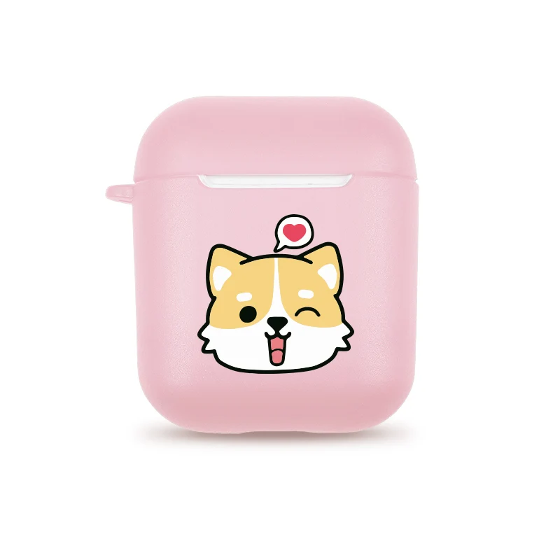 Bluetooth чехол для гарнитуры для apple airpods чехол арахис Charlie dog беспроводные наушники милые маленькие Шиба ину чехол для airpods