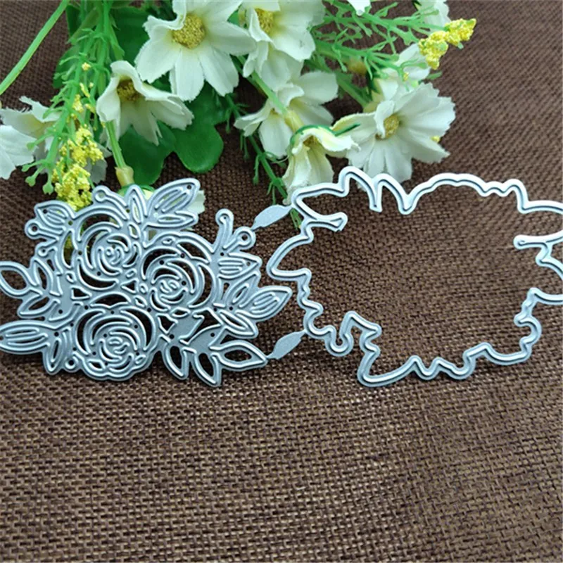 Металлические режущие штампы с кружевными цветами трафарет для скрапбукинга