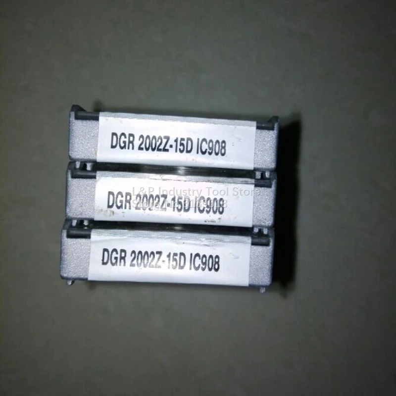 Новый оригинал ISCAR проверены DGR2002Z 15D IC908 вставки карбида DGR 2002Z канавочный резец