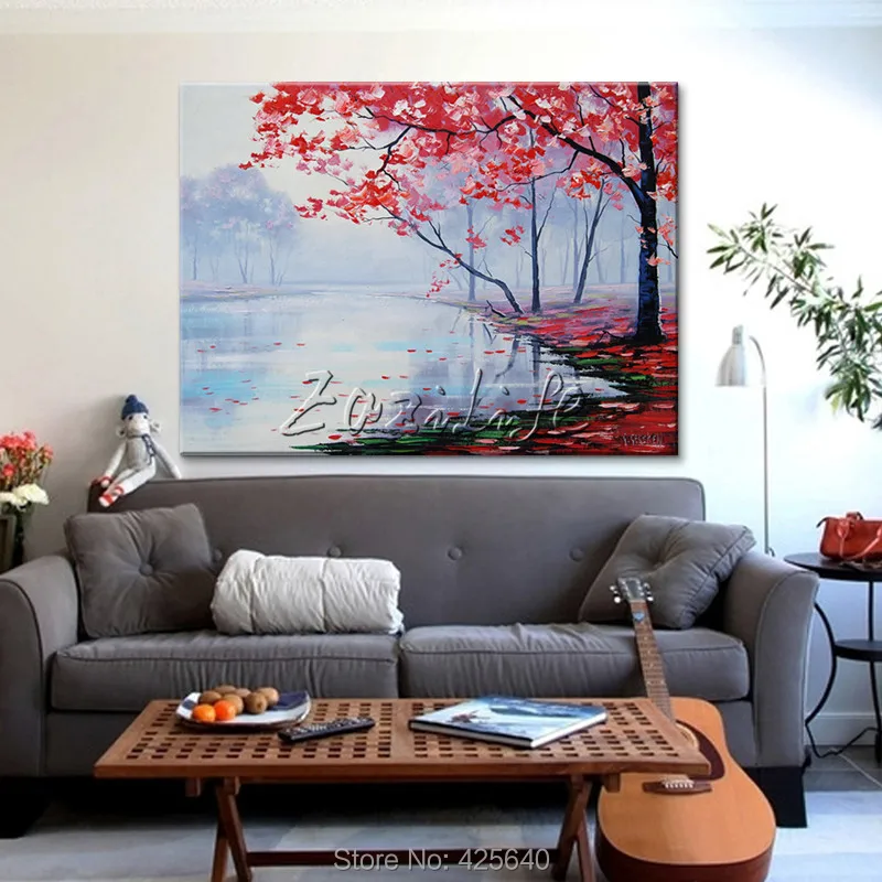 Картина маслом на холсте настенные художественные картины для гостиной