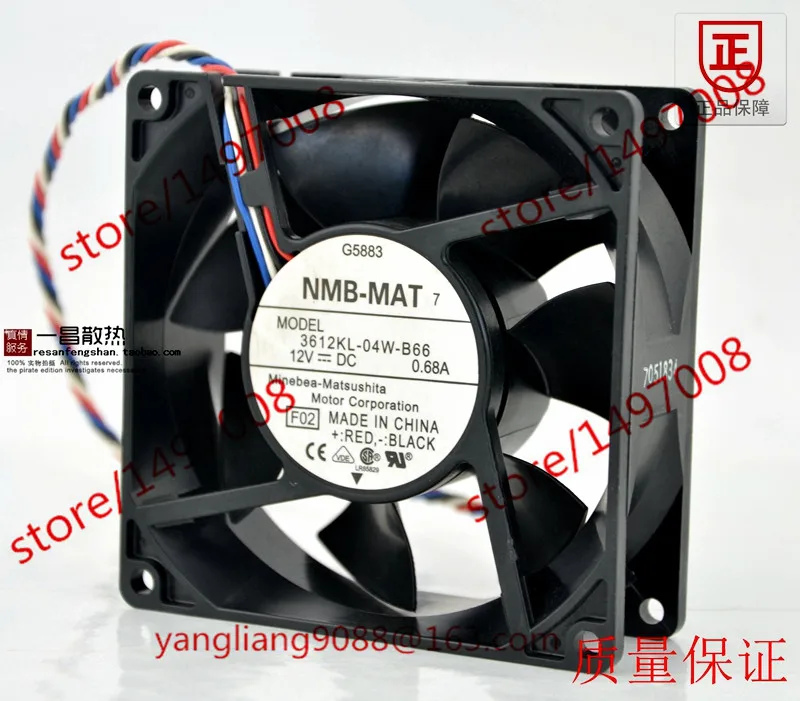 NMB MAT 3612KL 04W B66 F02 DC 12V 0.68A 90x90x32 мм вентилятор охлаждения сервера|square fan|server fan12v fan 100mm |