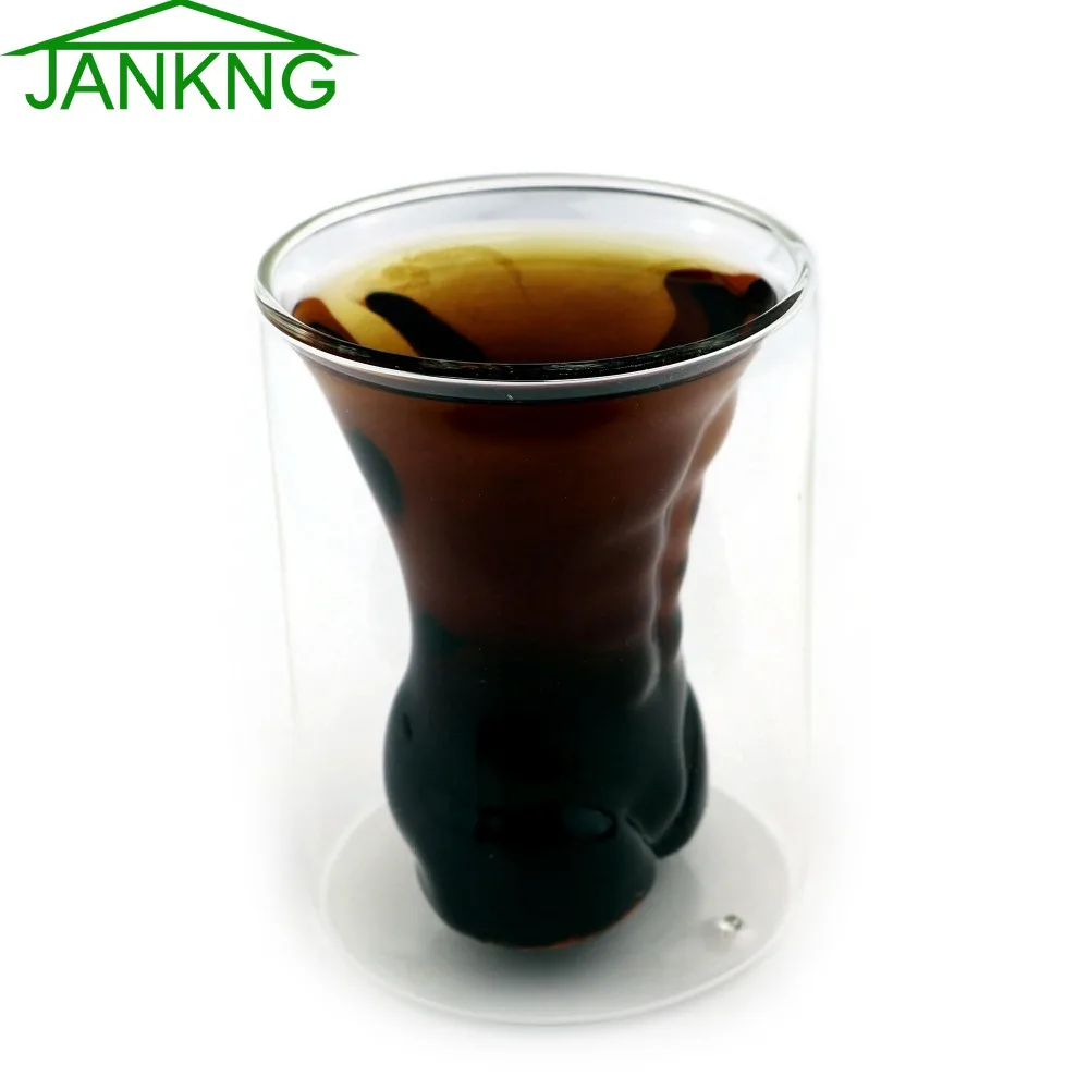 JANKNG 1 шт. стеклянная чашка с двойными стенками Мужская новинка красивые мужские