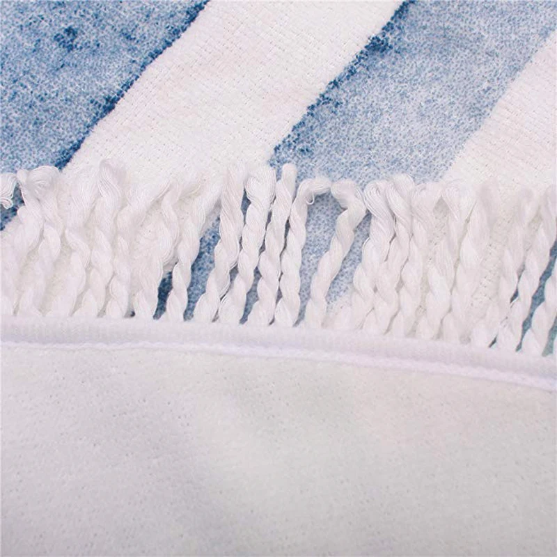 Microfine Modern Outdoors Beach Towel Microfiber Fabric Printed Blanket Round Towels Home Textile |