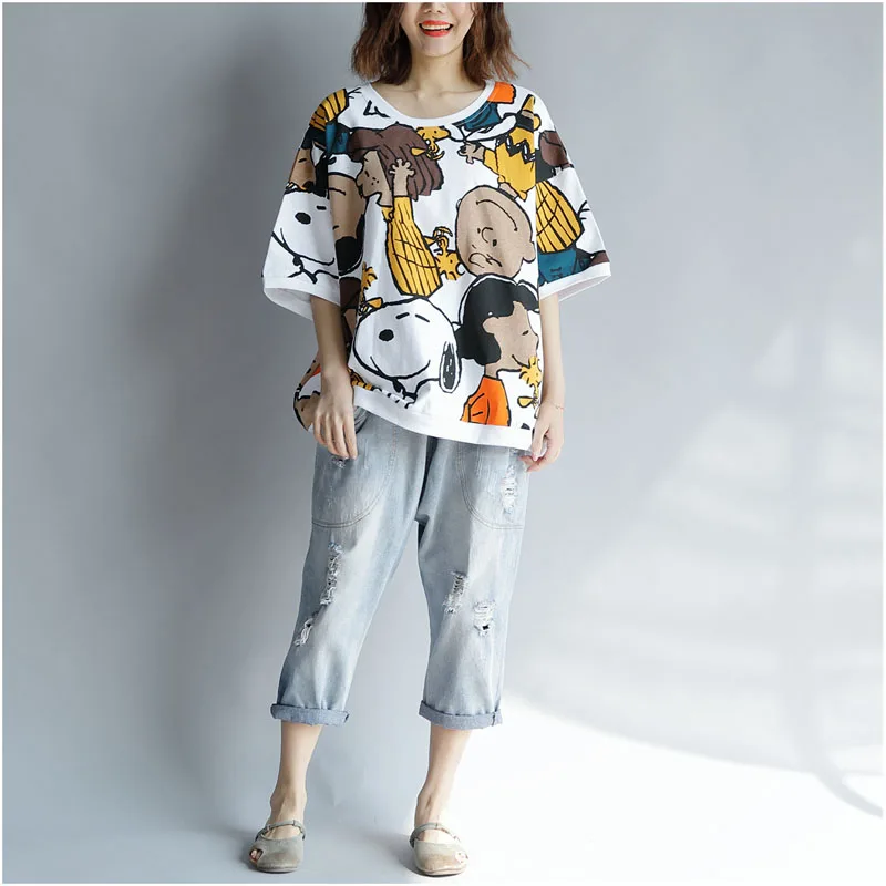 White Tshirt Kawaii футболка хлопчатобумажная женская футболка летняя Vogue Футболка с принтом размера плюс футболка с рисунком корейские футболки топы Femme Одежда для собак - Цвет: White Tshirt