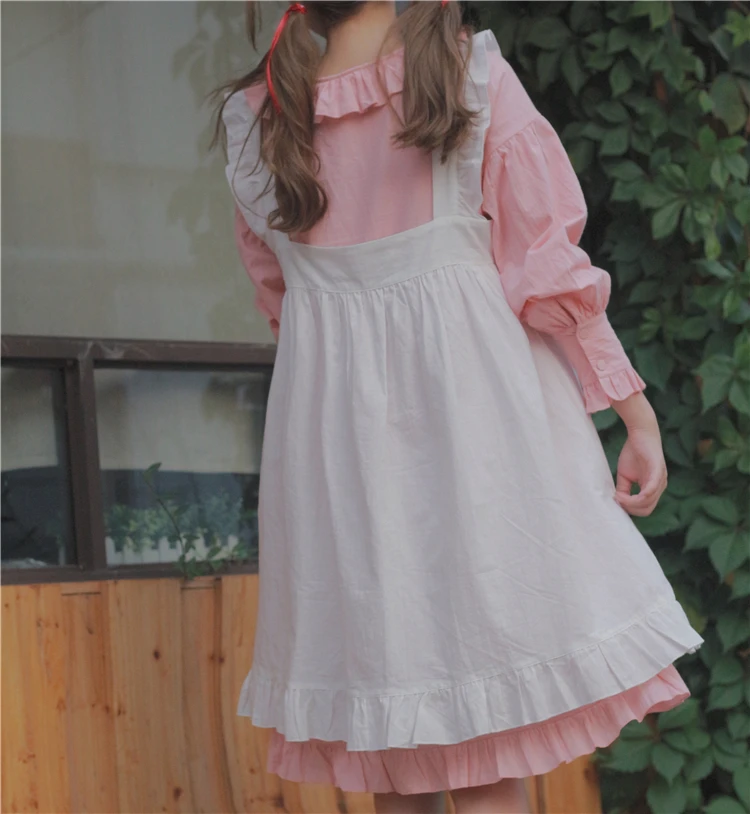 

Spring and summer new women's Japanese soft sister retro Mori girl sling dress loose long student dress