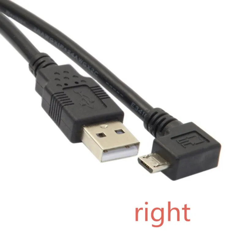 Вверх и вниз влево вправо Угловой 90 градусов USB Micro папа к данных зарядный кабель 25