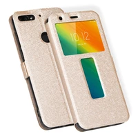 view window flip cover for lenovo a5 case magnetic leather case for lenovo a5 stand phone bag protective cases fundas