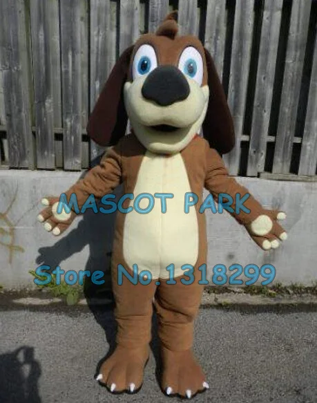 Коричневый костюм-талисман для щенка персонализируемый мультяшный тематический