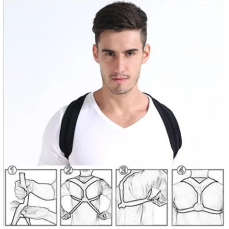 

Upper Back Posture Corrector Clavicle Support Belt Back Slouching Corrective Posture Correction Spine Braces Supports Health