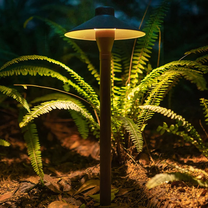 Гриб алюминиевый светодиодный газон Coffee наружный балкон на дверях greensward lamp house