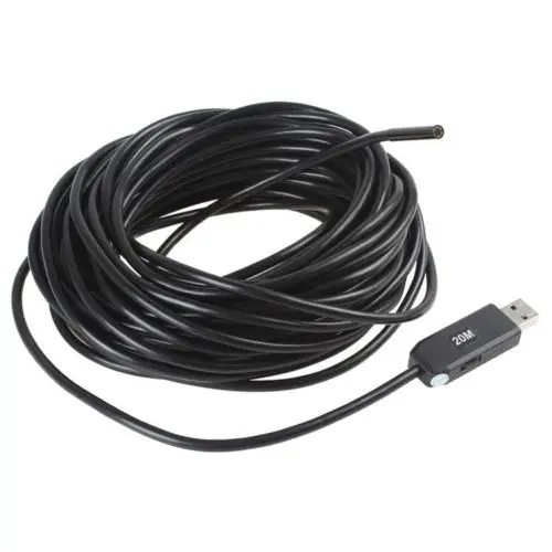 Водонепроницаемая мини-камера-Бороскоп с кабелем длиной 20 м и USB | Безопасность