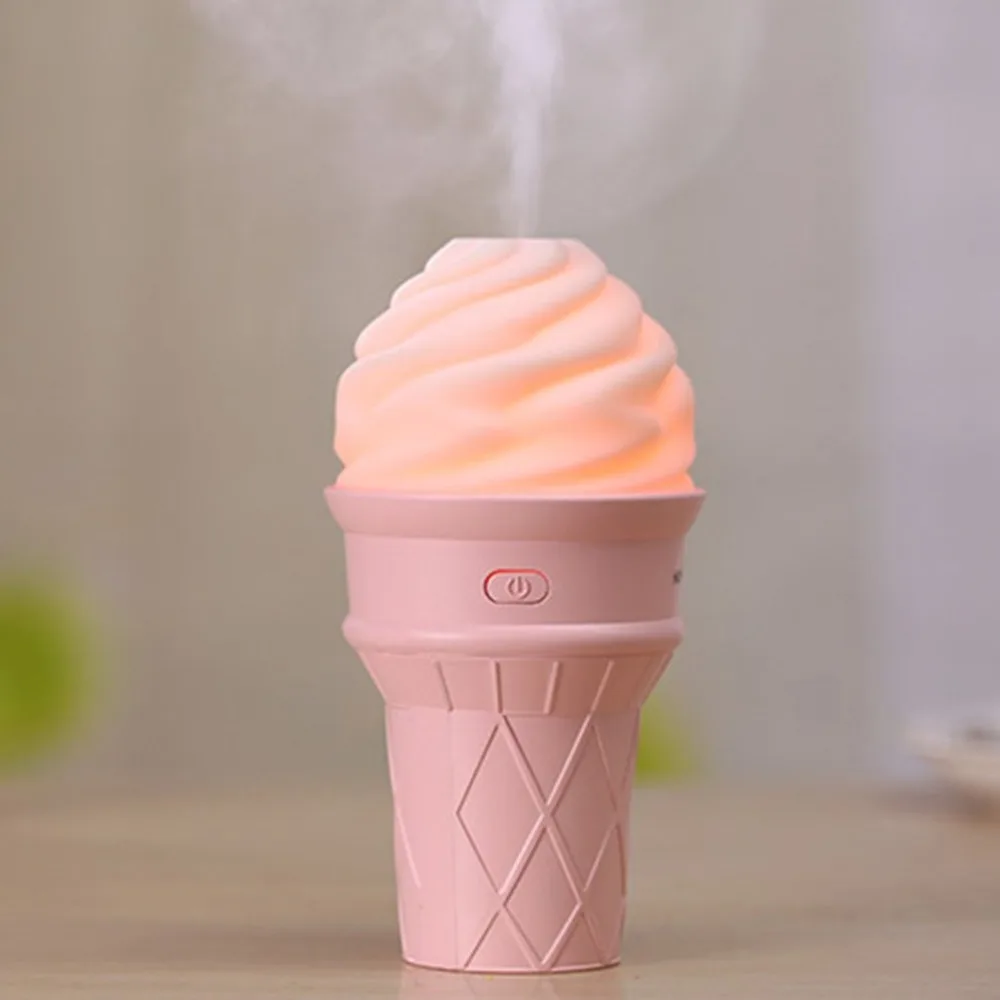 Зазор USB в виде мороженого увлажнитель воздуха Ночник Ультразвуковой