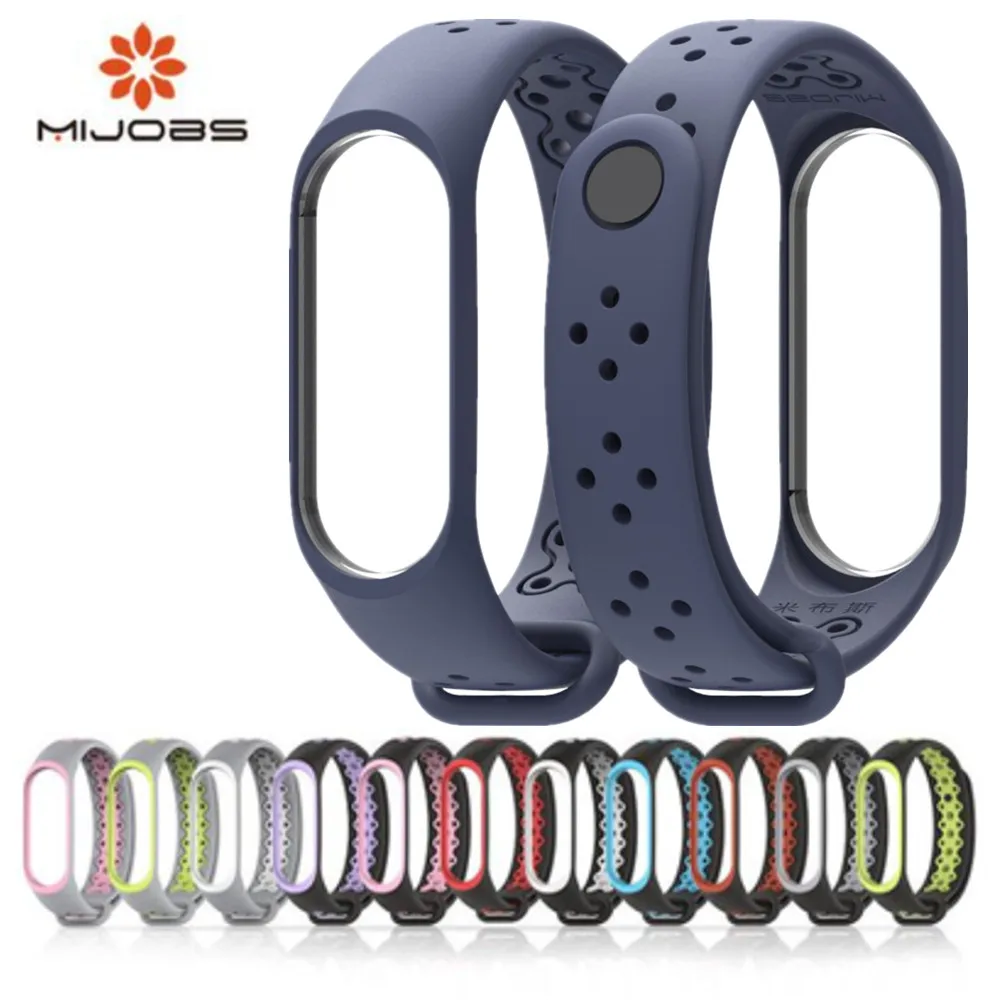 Смарт часы спортивные miband4 3 ремешка mi band3 Mijobs новый Mi Band силиконовый браслет