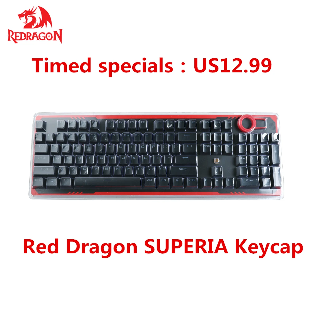 Redragon A101 колпачки механической клавиатуры с двойным нажатием литые под давлением
