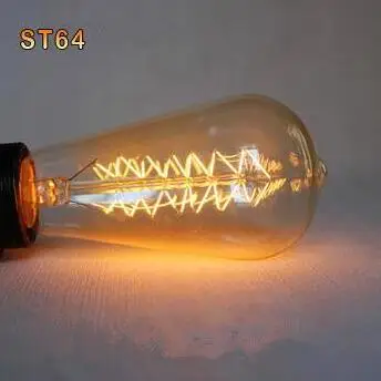 Подвесной светильник в стиле ретро vintage edison bulb DIY веревки кулон ресторан бар E27 углерода лампы 110v 220v нити lampadario промышленные лампы - Цвет: ST64 Tree