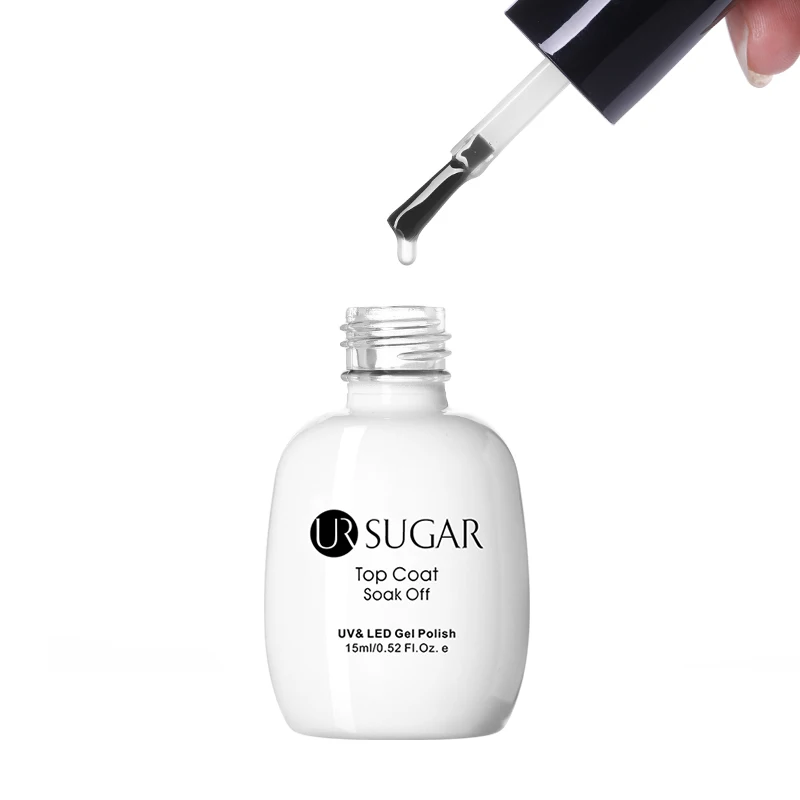 Базовое верхнее покрытие UR SUGAR 15 мл УФ гель для ногтей полуперманентный