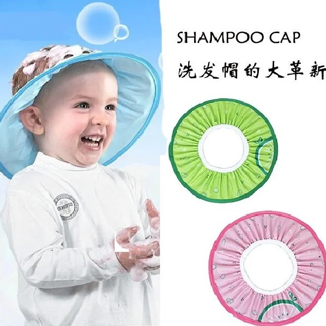 

Safe Shampoo baby Shower Cap Bathing Bath Protect Soft Cap Hat For Baby Children Kids Gorro de ducha Tonsee ss1838