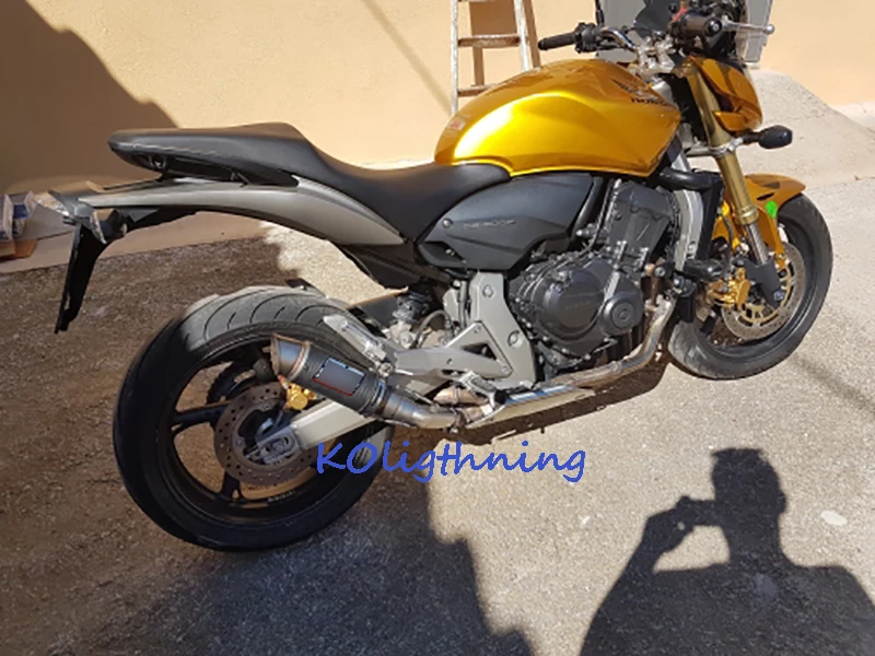 Слипоны CB600F Hornet, выхлопная система мотоцикла, глушитель, глушитель, Труба среднего соединения для Honda Hornet 600 CB600F Hornet
