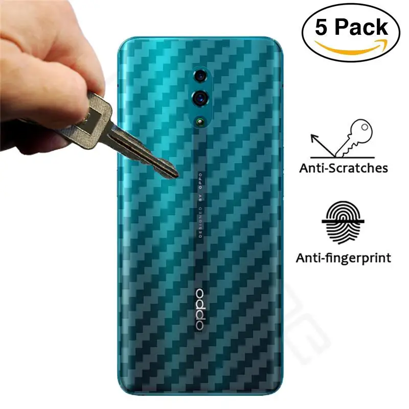 5 шт. мягкая задняя крышка Защитная пленка для OPPO Reno 10x zoom 3D из углеродного волокна