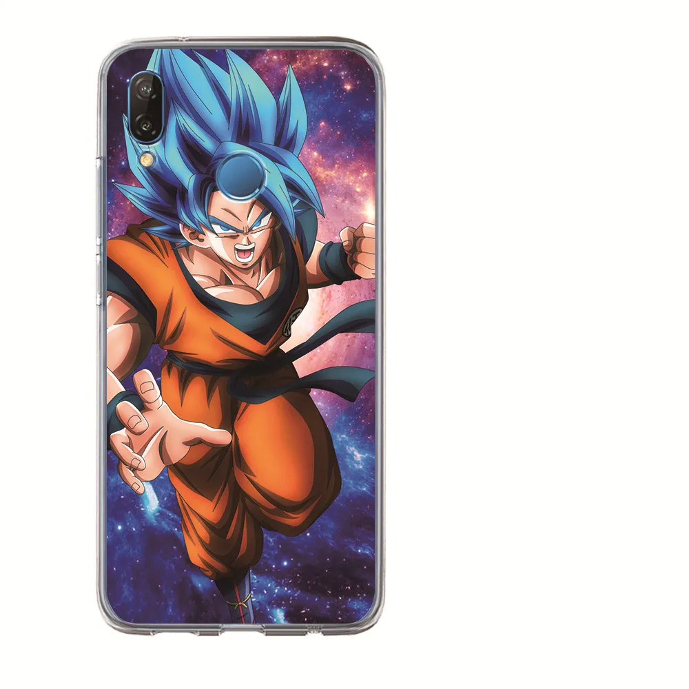 For Huawei P30 Lite Pro Y5II Y5 2017 Y6II Y6 Y7 Nova2 Nova3i Coque Etui Luxury Dragon Ball Super Son Goku Cartoon Phone Case |