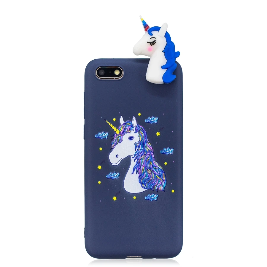 Y52018 чехол для телефона s для huawei Y5 чехол для Fundas huawei Y5 Prime чехол с единорогом пандой - Цвет: Зеленый