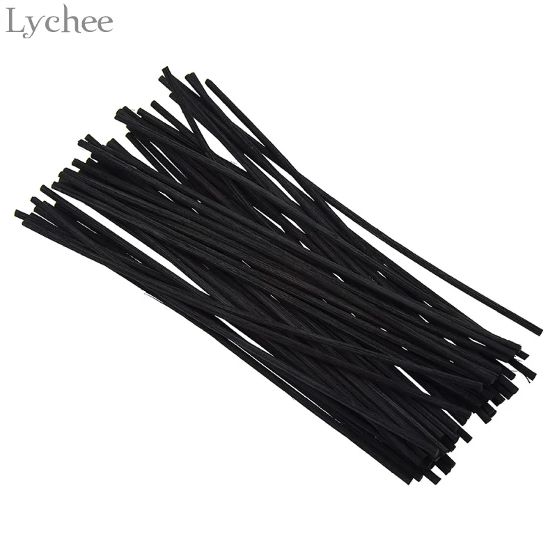 Lychee Life 50 шт. Сменные палочки из черного ротанга испаритель эфирных масел для
