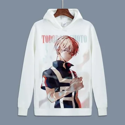 6 Лидер продаж, пуловер Todoroki Shoto для костюмированной вечеринки с героями мультфильма «Мой герой», флисовые толстовки с капюшоном на осень - Цвет: 6