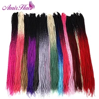 amir 24inch 30roots senegalese twist hair crochet braid extensions ombre jumbo synthetic hair for braiding