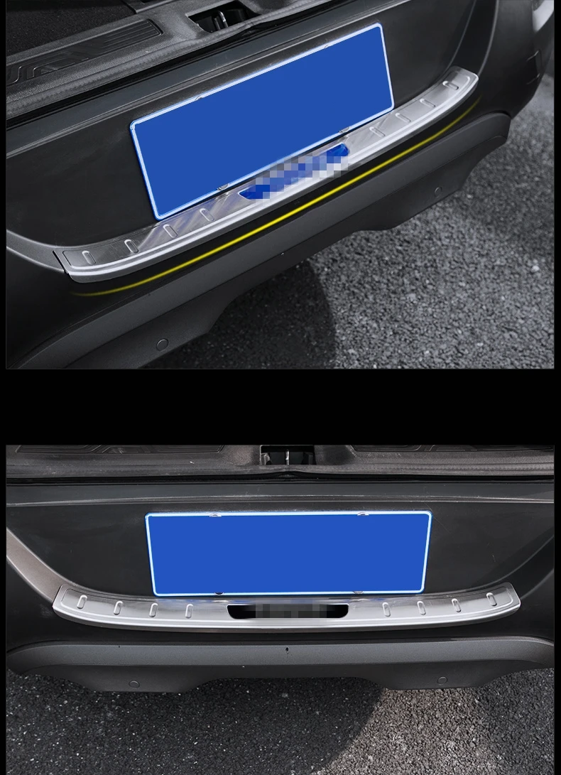 Для Renault Kadjar- порог, приветственная педаль, задняя защита багажника, украшение, яркая полоса, аксессуары для стайлинга автомобилей