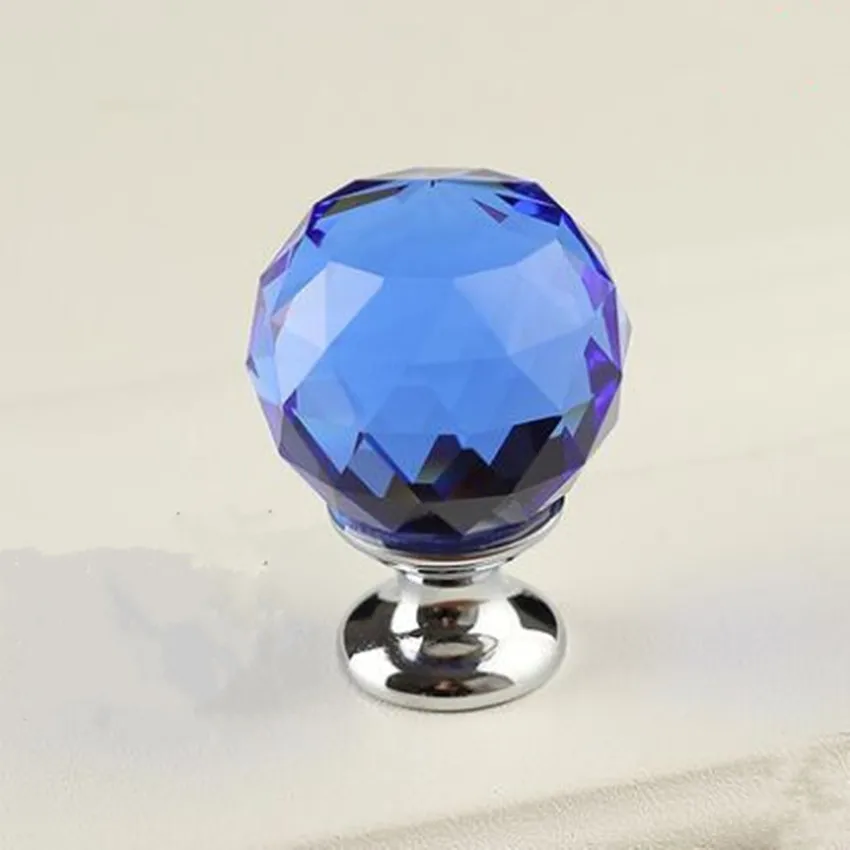 30 мм черный синий розовый прозрачный k9 Кристалл ящика обувной шкаф ручка тянуть