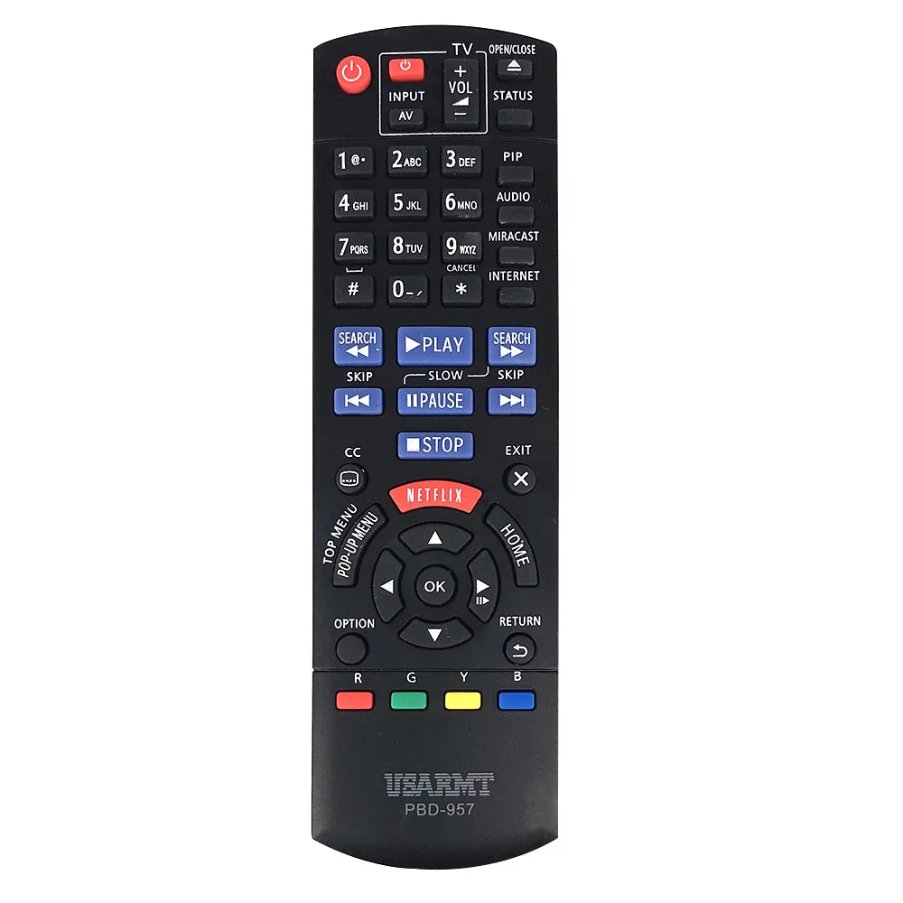 

New Replacement Remote Control FOR BLU-RAY DVD PLAYER PBD-957 PBD957 for Panasonic Player DMP-BD75 DMP-BD755 Fernbedienung