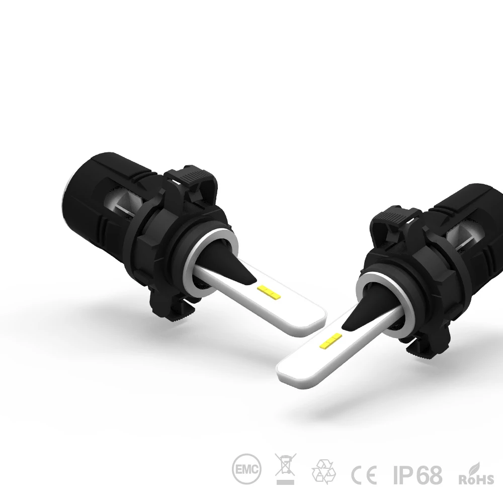 CSP B6S Автомобильные светодиодные лампы Фар H4 H7 H11 H1 9005 880 9012 H13 9004 9007 H3 Y19 Farol 12 в 6000K 60