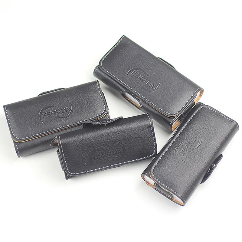 сумочка для телефона сумка Универсальная мужская черная деловая кожаная