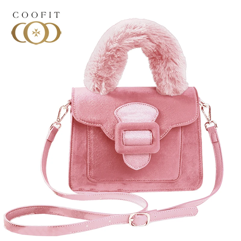 Шикарная ручная сумка из искусственного меха Женская ручка норковая ремешок