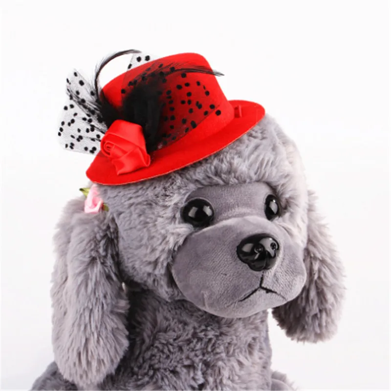 Pet European-style hat Ladies Hat Dog Gentleman Cat Headgear For Parties 190101-19 | Дом и сад